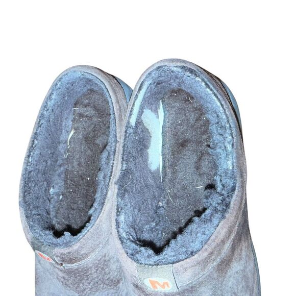 Merrell Sz 9 Primo Chill Mule Slides Cozy Suede Fleece Cabincore Support Comfort - Picture 10 of 11
